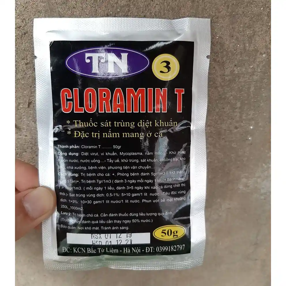 thuốc trị bệnh cho cá koi Cloramin T